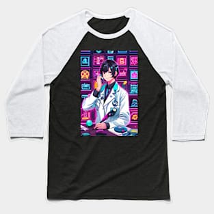 Sci fi neon doctor Baseball T-Shirt